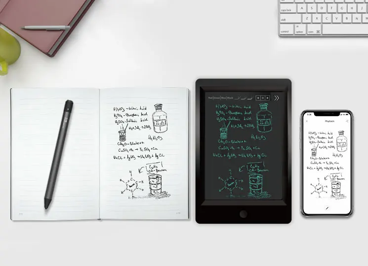 XUEZHIYOU Ble tooth Real-time digitize your notes Cloud Storage Handwriting Recognition Smart Writing Pen - Black