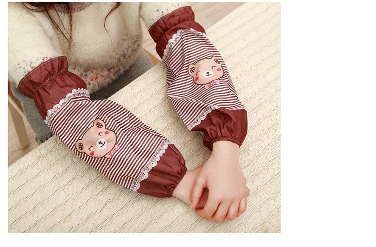 Over sleeves For Kitchen Accessories Useful Things Apron Accessories Cartoon Kids Sleeves Hygienic Cleaning