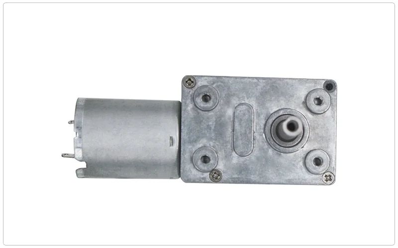 Factory Supply 12V 23RPM wheel worm DC reduction motor low speed motor for bank equipment with large torque self-locking motor