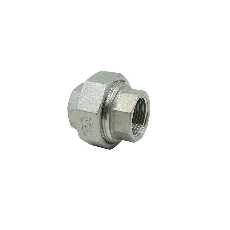 DKV BSP NPT Threaded Stainless Steel Union pipe fitting SS304/316 Female Union