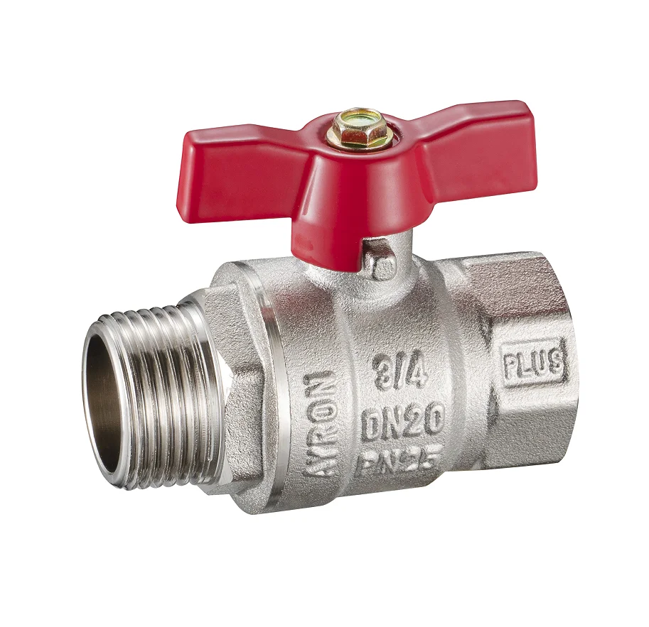 Brass Ball Valve - 6011 (Normal bore, heavy type and long threads MF, PN25) - Ayron Brand