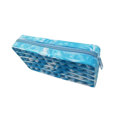 Pen Storage Bag Push Bubble Pencil bags School Kids Rainbow Silicone Fidget Pencil Case