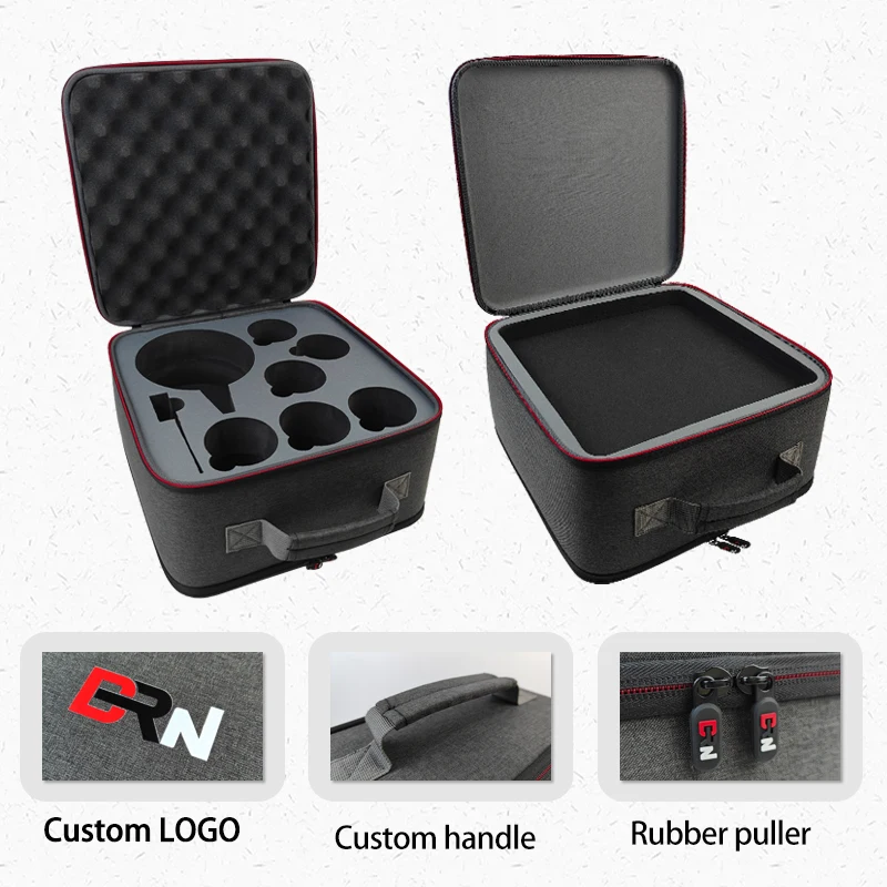 OEM ODM Suppliers High Quality New Design Custom Logo Travel Hard EVA Tea Cup Set Bag Case Large Capacity EVA Tea Cup Set Case
