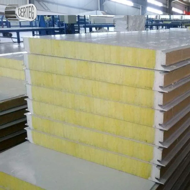 
High quality Chinese rockwool panel sandwich price m2 for roof and wall 