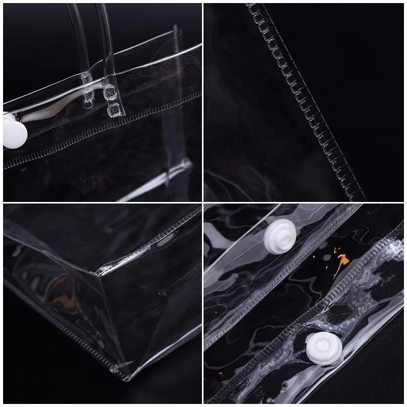 Promotion Environmentally New Tote PVC Shoulder Transparent plastic Shopping Bag