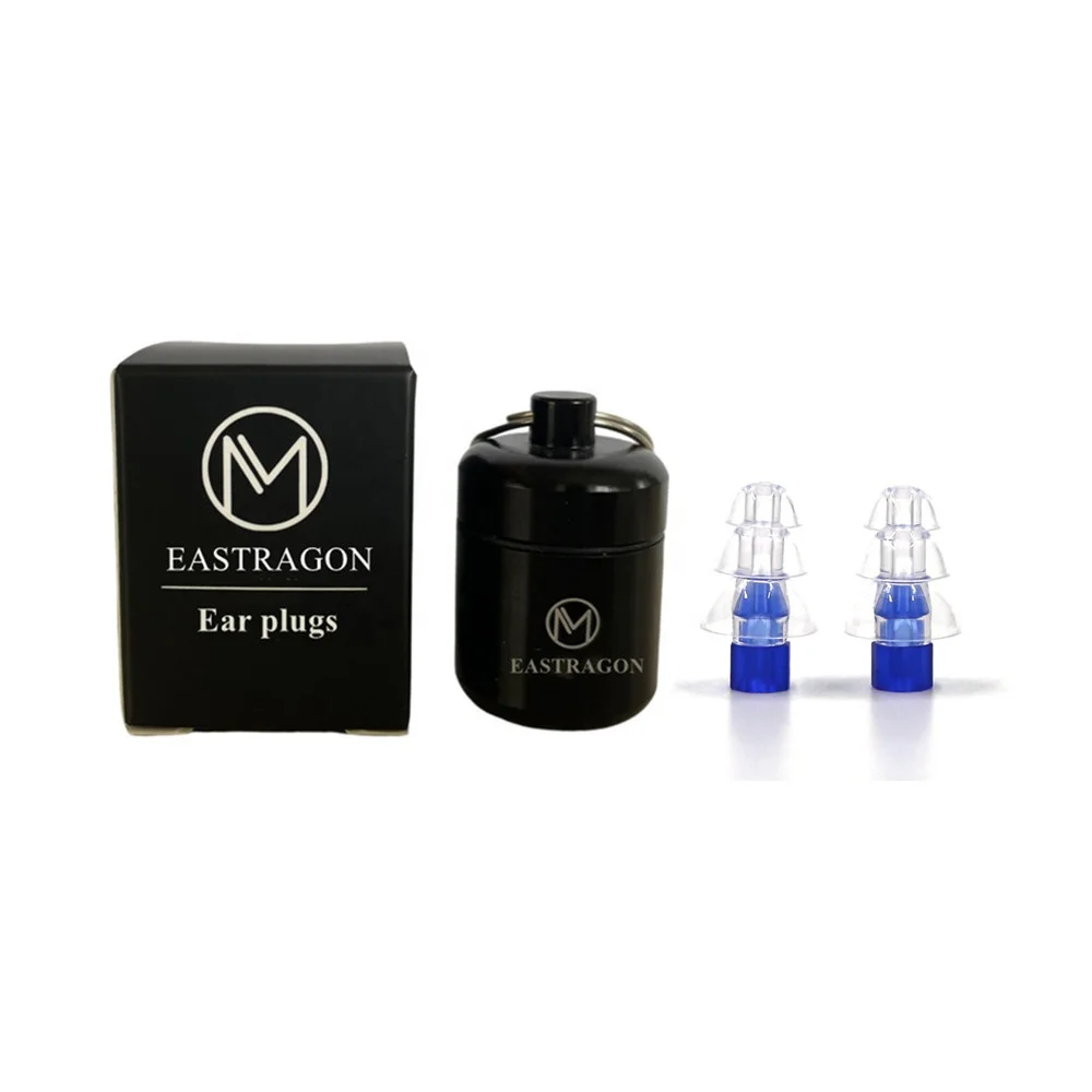 Прозрачные силиконовые беруши с футляром