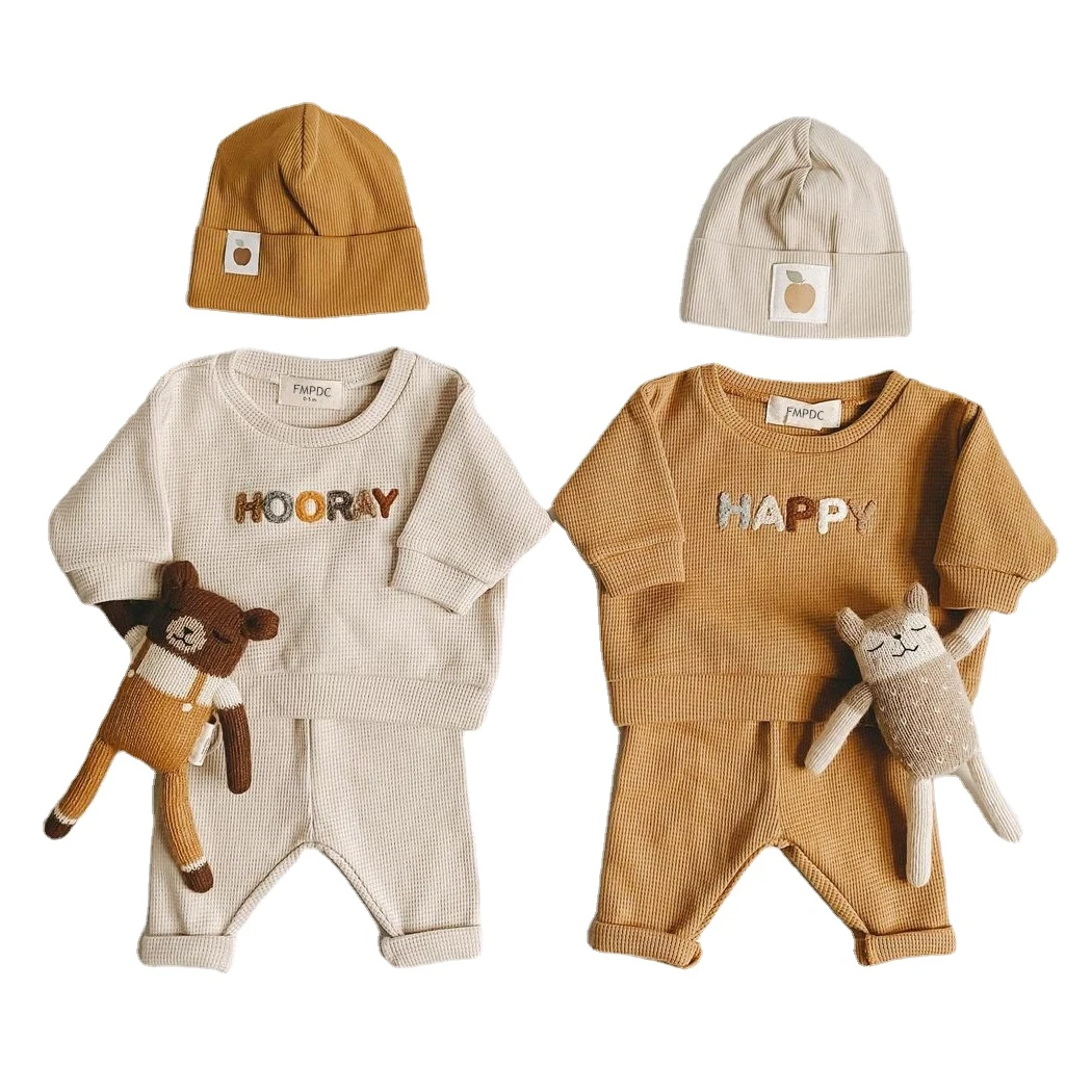 Spring Fashion Baby Clothing Baby Girl Boy Clothes Set Newborn Sweatshirt + Pants Kids Suit Outfit