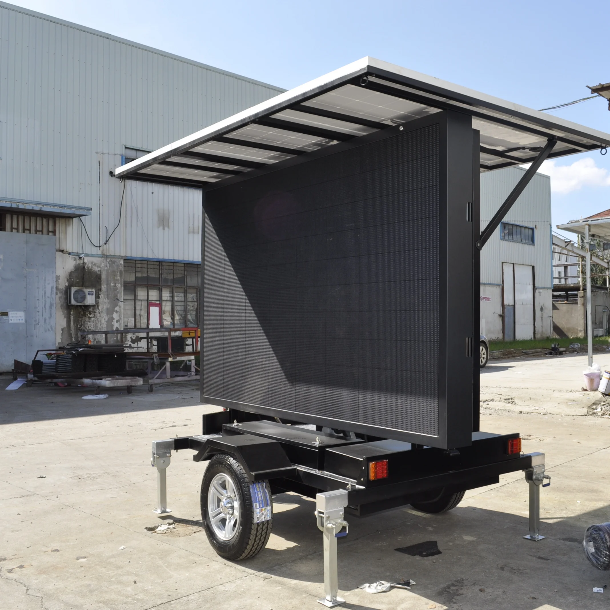 Mobile Variable message sign solar trailer sign portable trailer LED signs radar speed Led trailer message board road safety