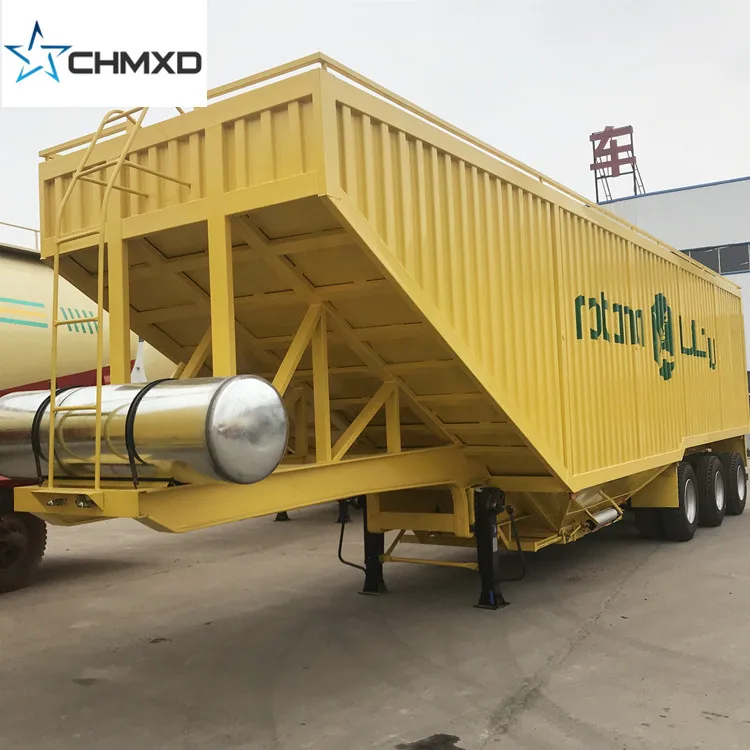 Factory 60T 80T cargo grain corn transport semi trailer price