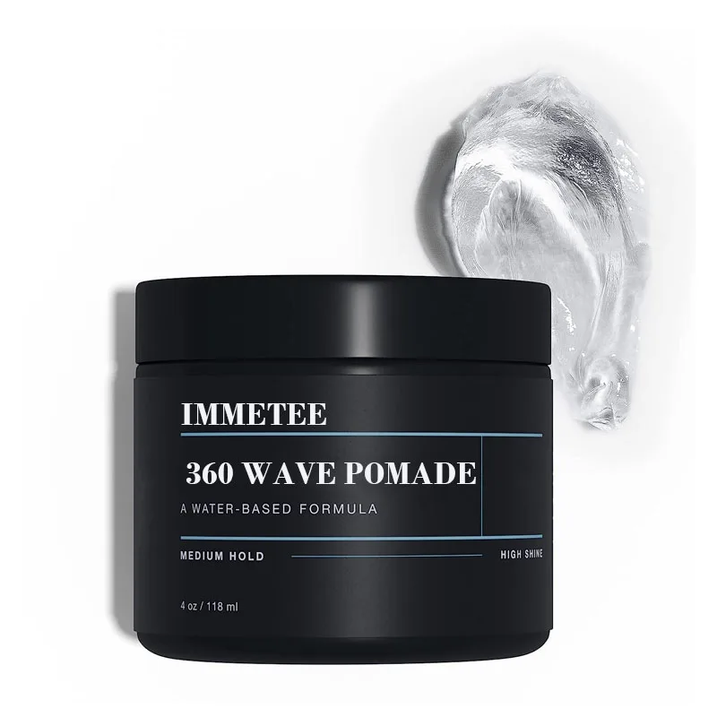 OEM/ODM Pomades & Waves Custom Wave Pomade Water Based Lasting Hold Styling Nourishes Low Moq Hair Gel Wave Pomade for men