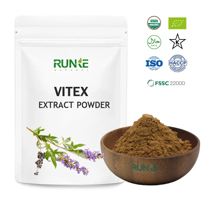 Factory Supply Wholesale Vitex Trifolia Chaste Tree Berry Extract Vitex Extract ChasteBerry Fruit Powder Vitex Extract 50:1