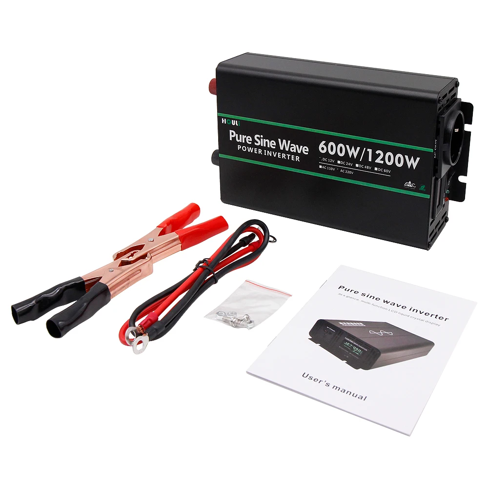houli Pure Sine Wave 1200W car inverter 12v to 220v converter 12v to 220v power inverter oem china factory price solar inverter