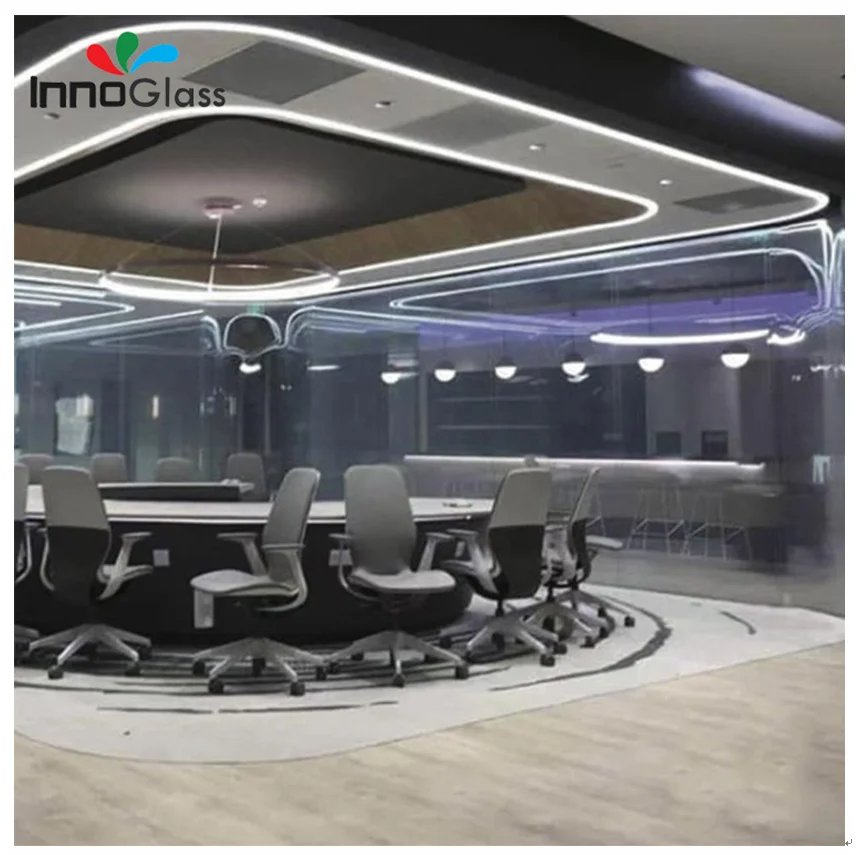 PDLC Wholesales Self Adhesive Electronic PDLC Smart Glass Window Film Manufacture Custom Size Switchable PDLC Smart Film