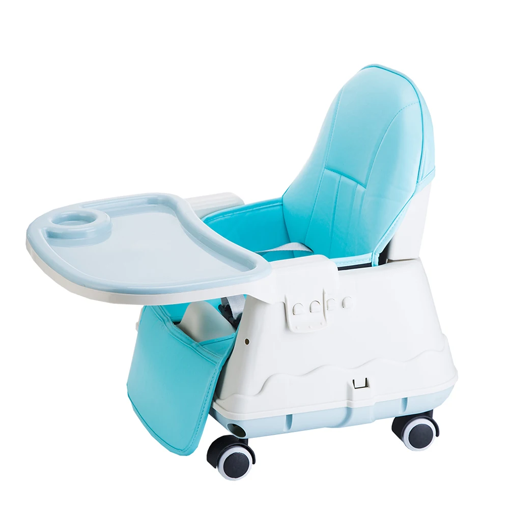 
Multifunction plastic baby feeding chair adjustable for dining 