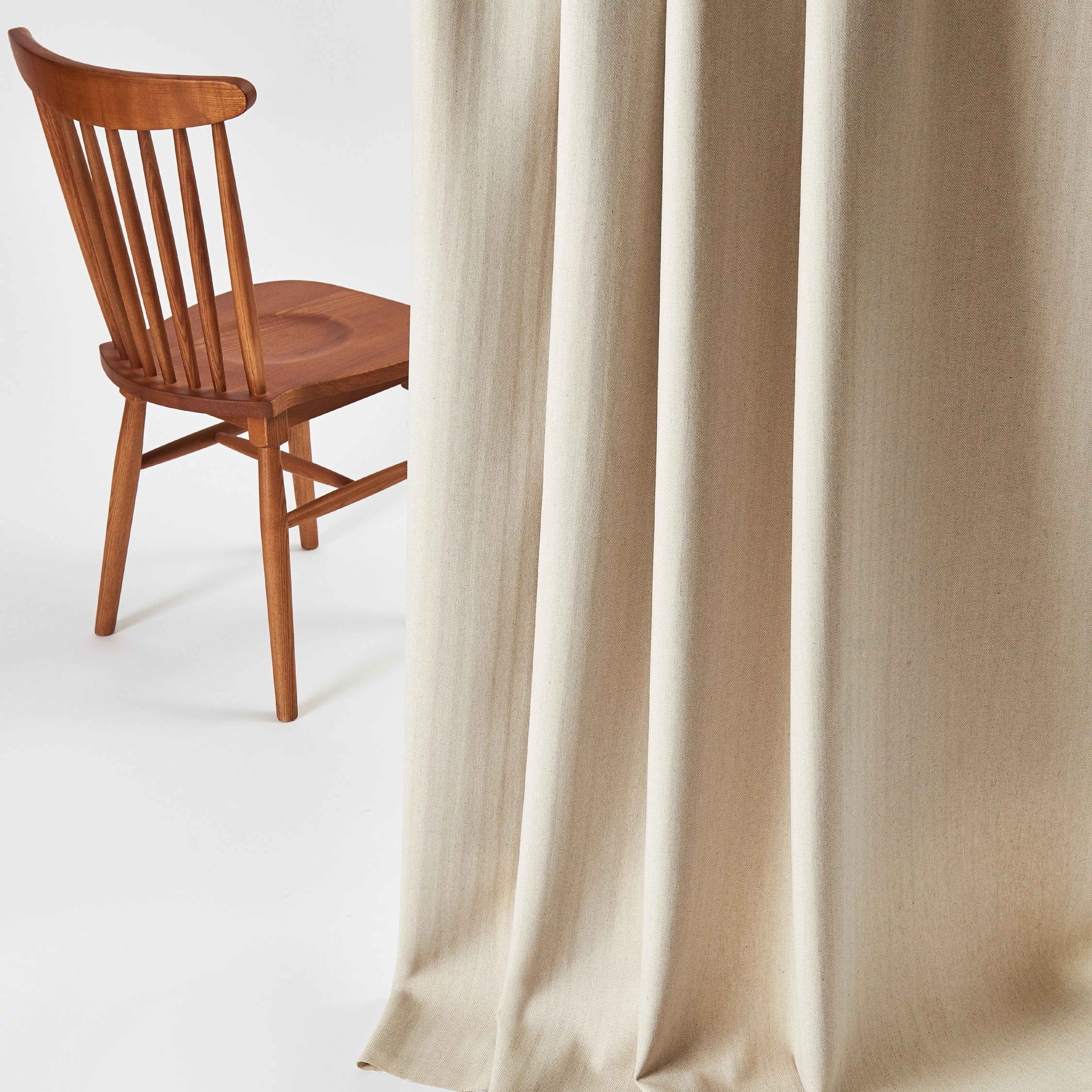 Superior Comfort Herringbone 50%Wool 50%Polyester Wool Upholstery Fabric for Sofa Couch Panel Curtain Pillow