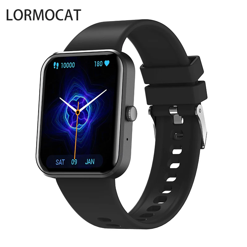 2022 Smartwatch 1.83 inch Big Square Full Touch Display N ZL34Phone Call AI Voice Assistant Music Sports V5.1 Smart Watch Reloj