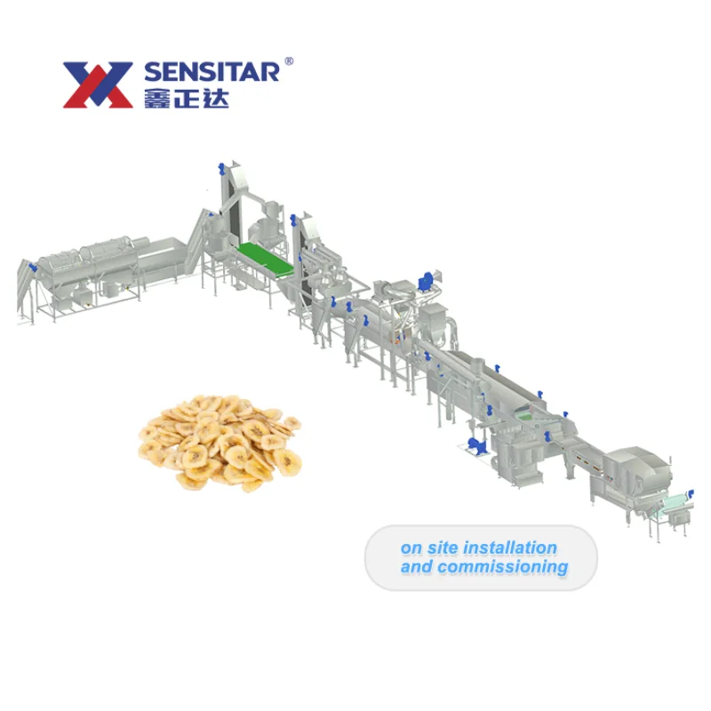 Fully Automatic 100kg Banana and Potato Chips Making Machine Set for Manufacturing Chips