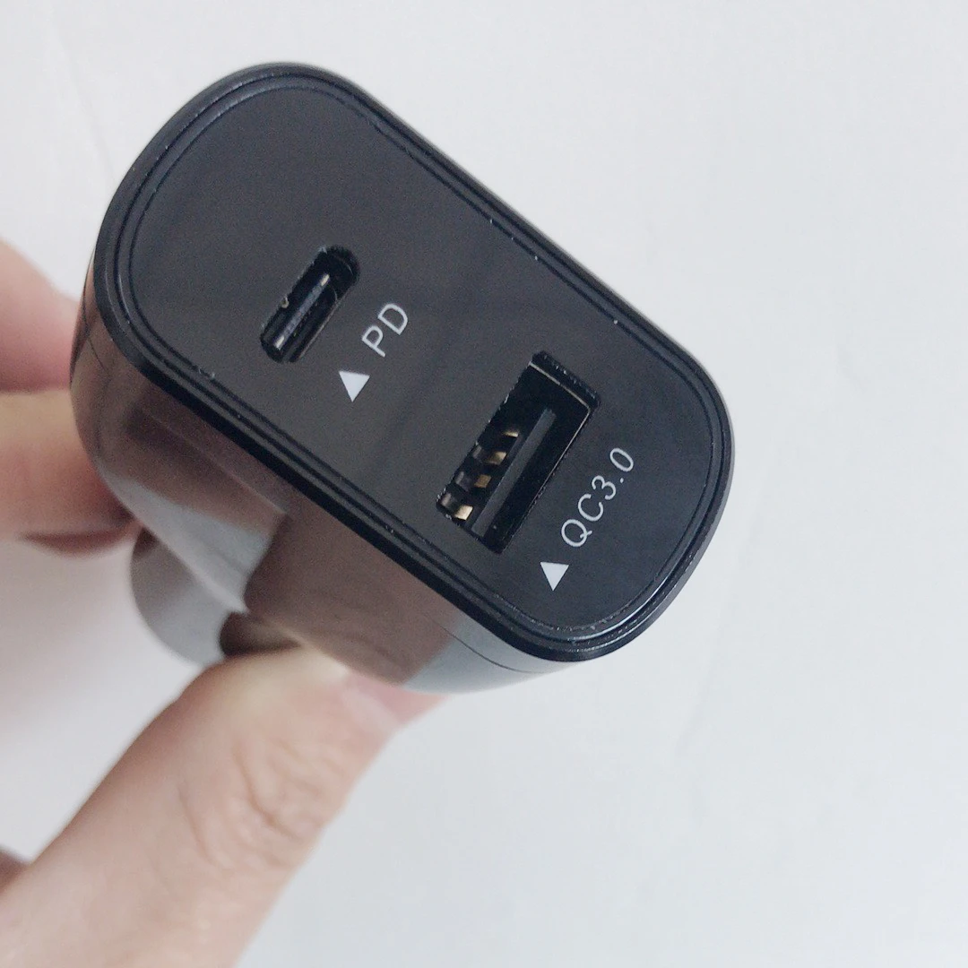 Wholesale Mobile Phone 2 Ports 65W Car Charger Quick Charge 3.0 Type-c 5V 3A Fast Car Charger For iPhone samsung blackberry