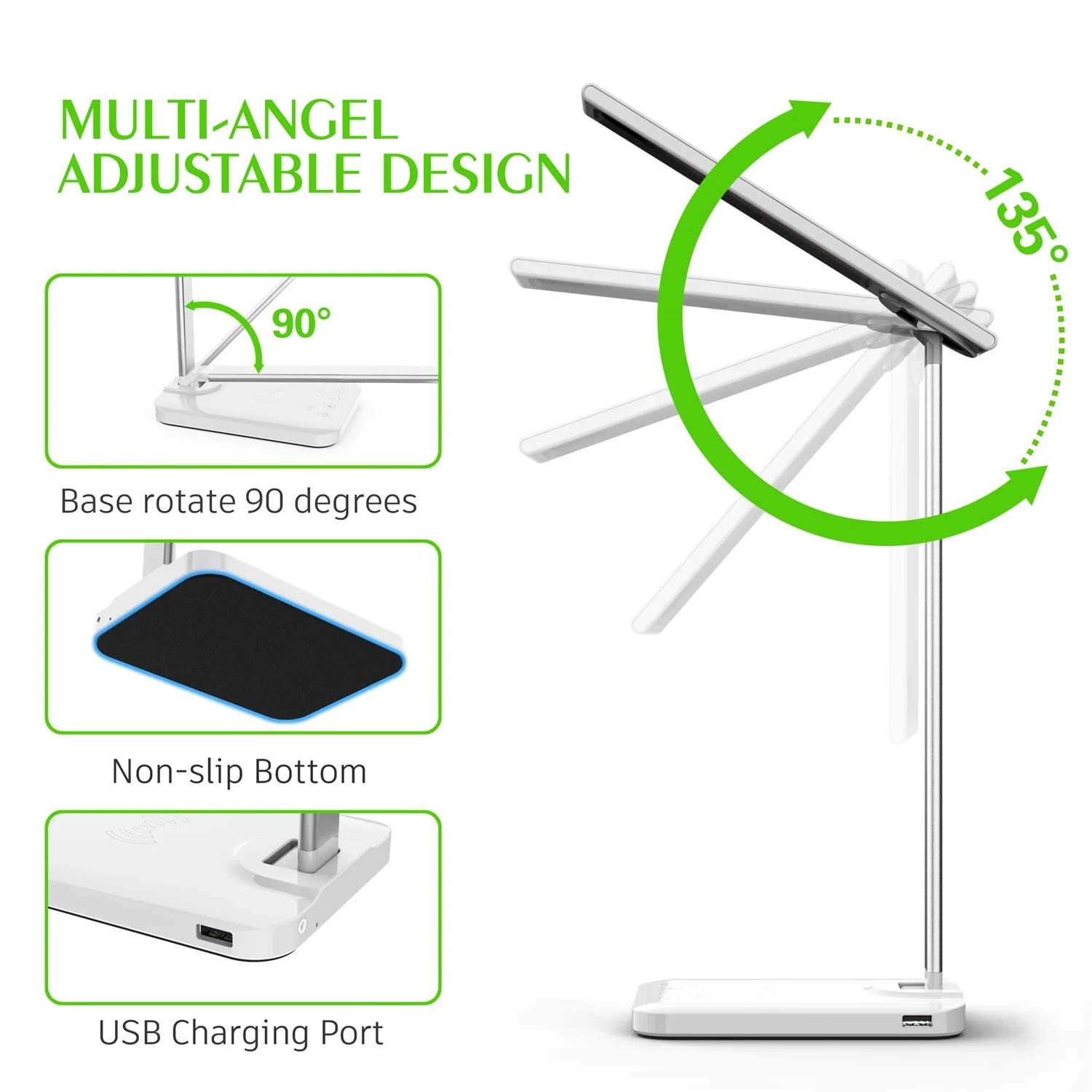 Wholesale led desk lamp with wireless charger cordless lamp desk desk lamp speaker