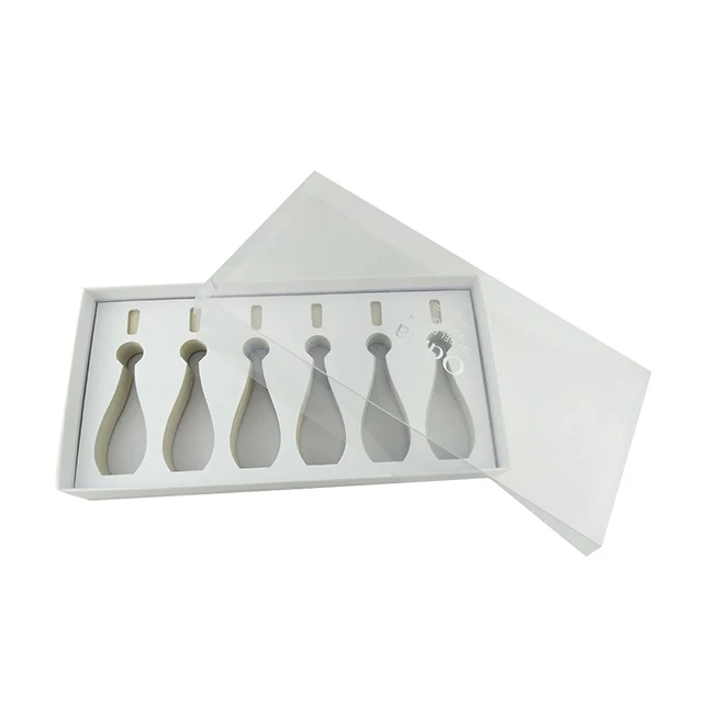 Luxury custom printed paper empty nail polish gel nail care bottle box set packaging box