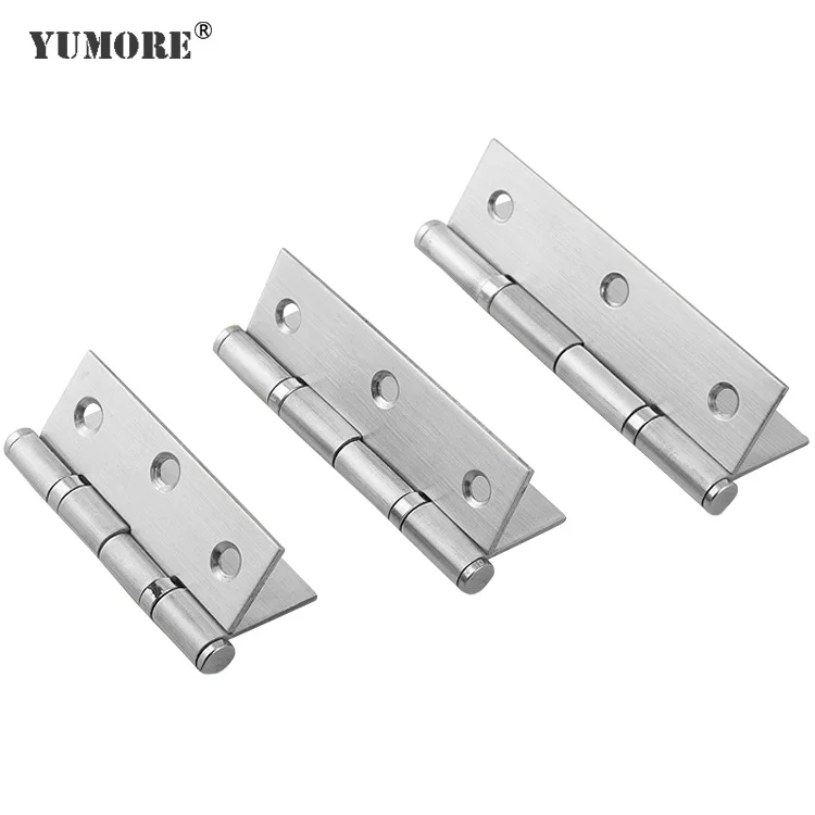 Factory price stainless steel frame cranked flexible metal door hinge