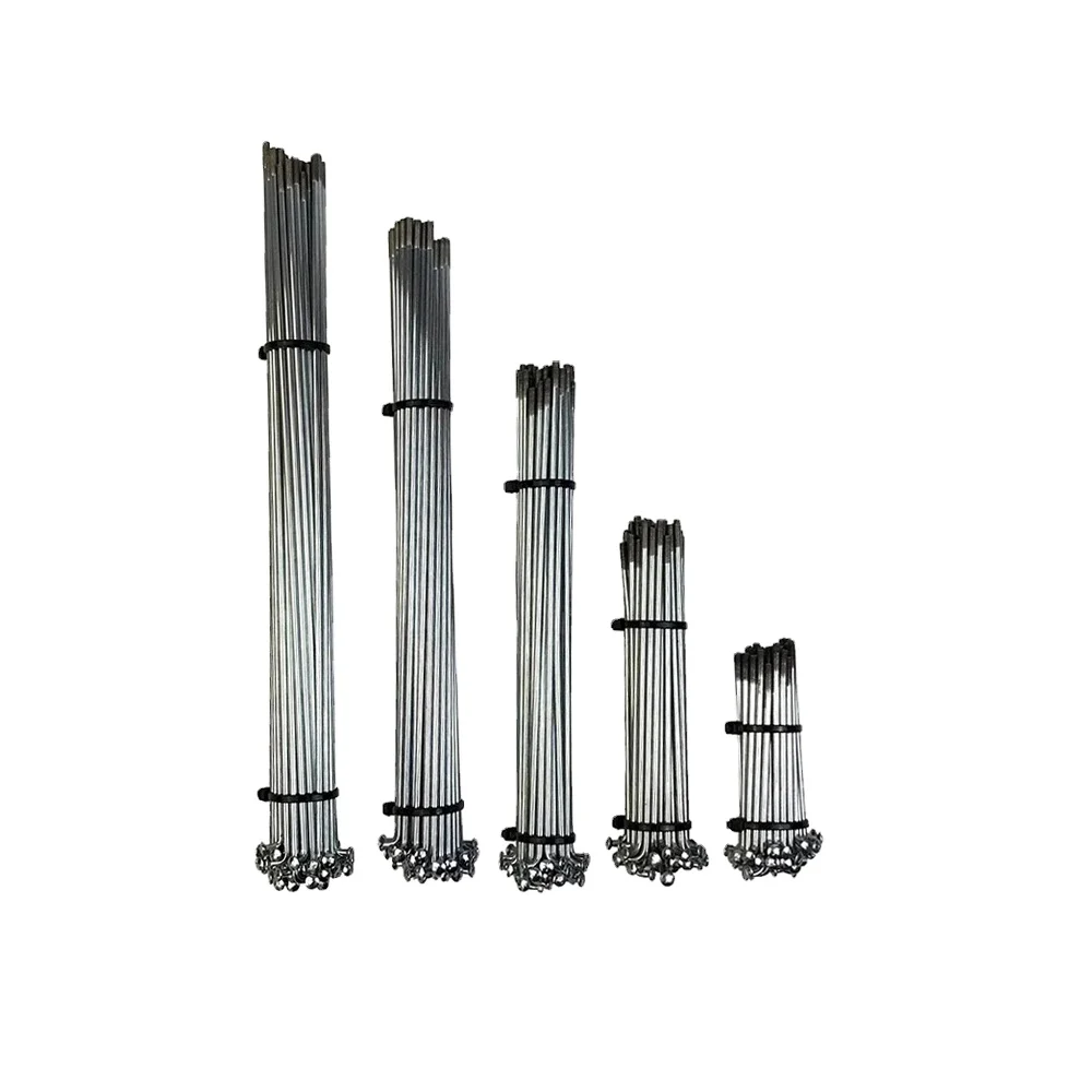 Electric bicycle Spokes 12G Diameter 2.56mm Length 70-240mm MTB Spokes J-bend Steel Wires Spokes Ebike Conversion Accessories