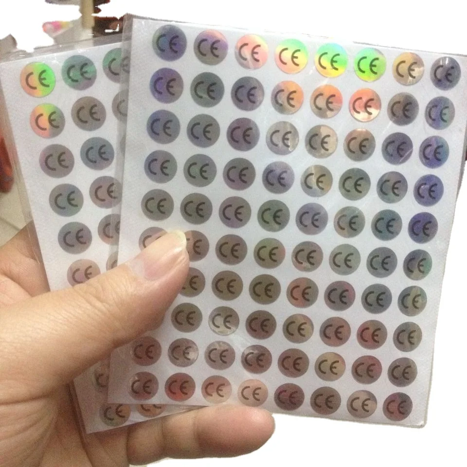 10mm CE label printing Aluminum label paper label stickers 800pcs/bag