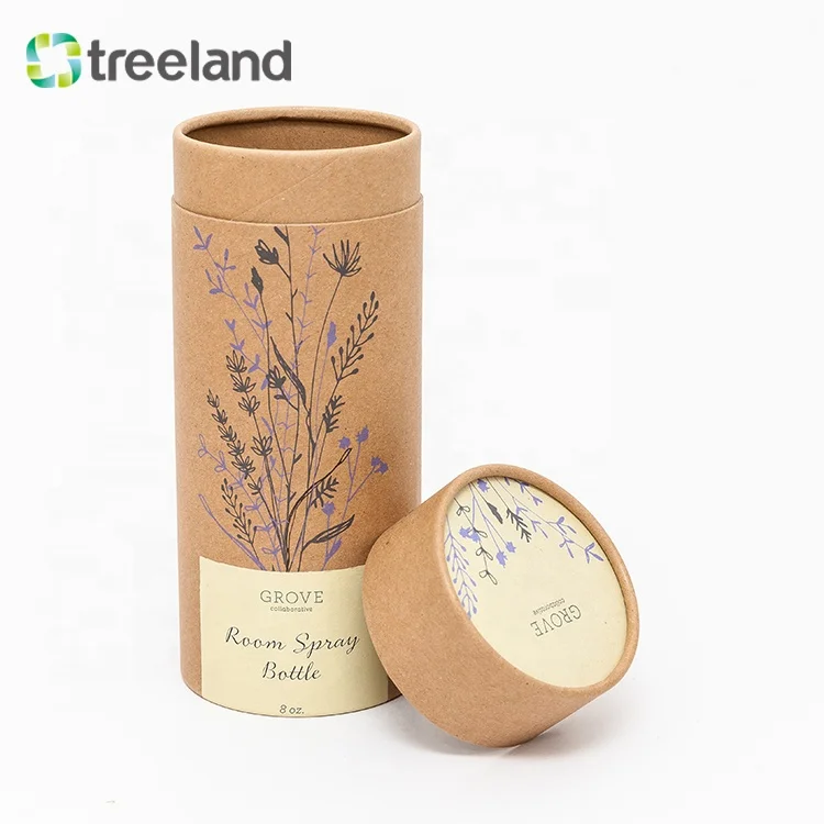 Manufactory Wholesale food grade recycled kraft paper tube tea packaging paper tube