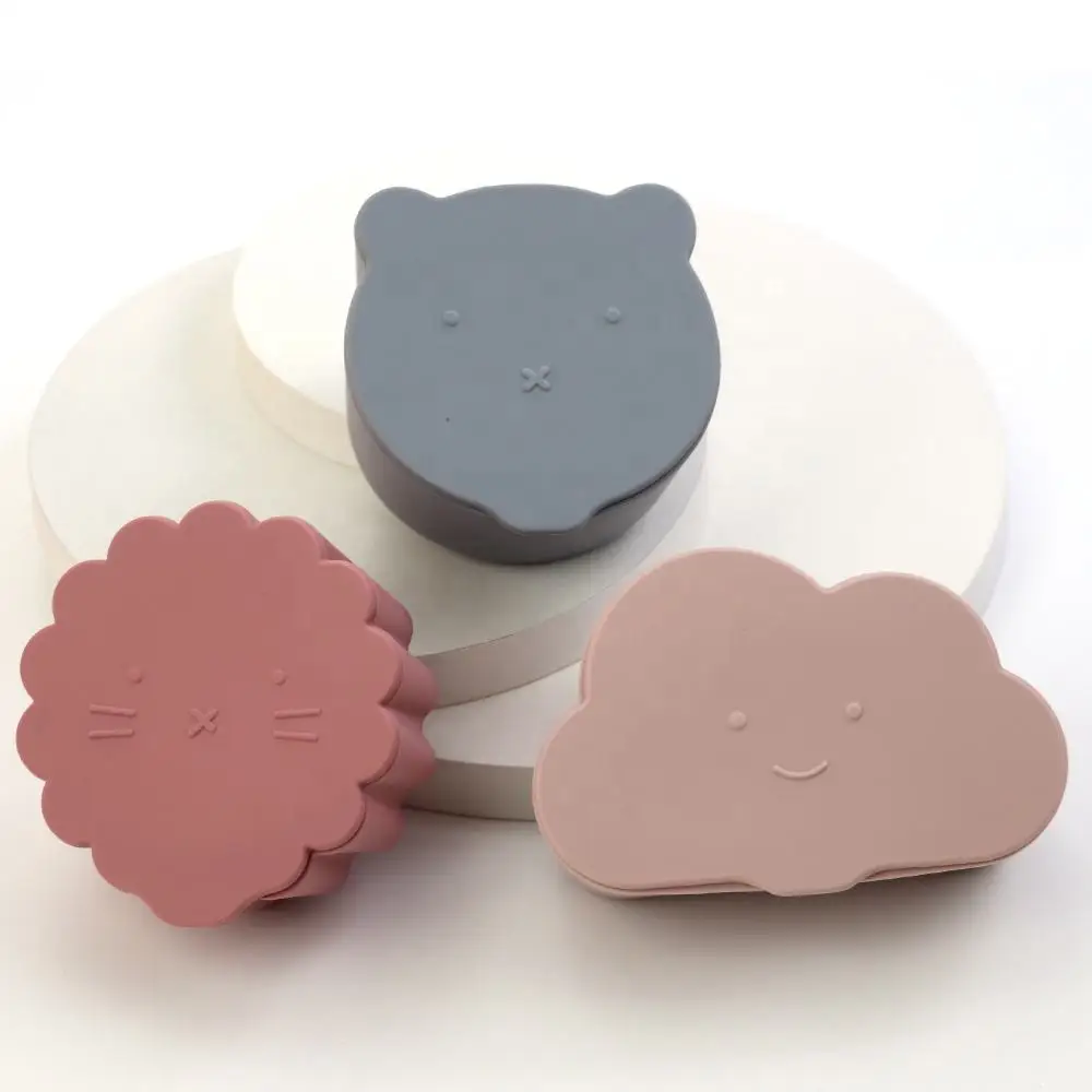 bpa free Dishwasher Cute funny kitten food Containers  Nuts and Dried Fruit Snack Box for children