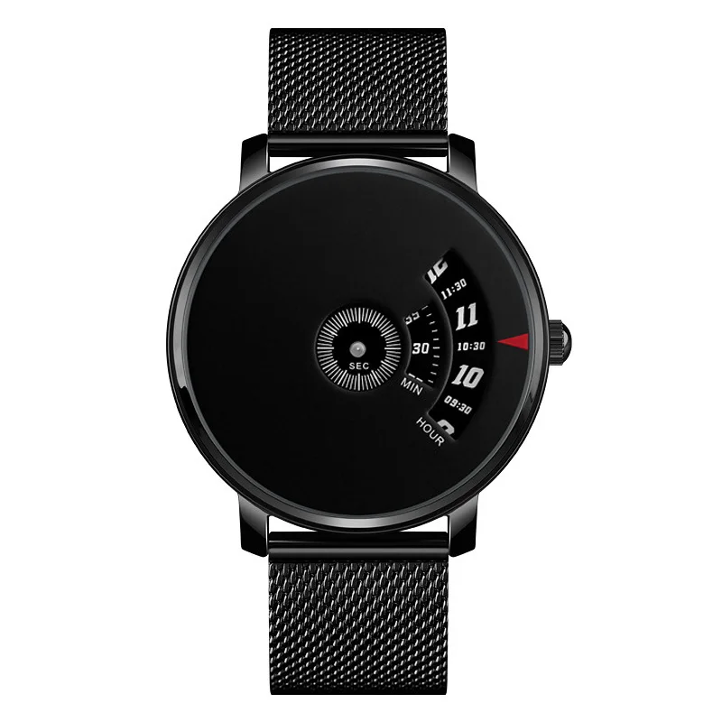 Custom Gents Watches Stainless Steel Special Dial Wrist Watch Men