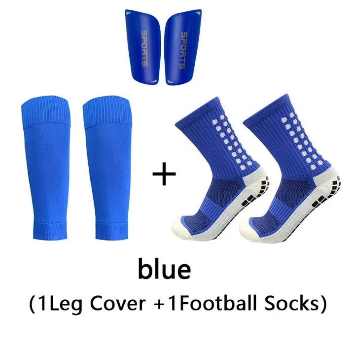 Custom A Set Hight Elasticity Soccer Shin Guard Sleeves Adults Soccer Pads Anti-Slip Socks Legging Cover Sports Protective Gear