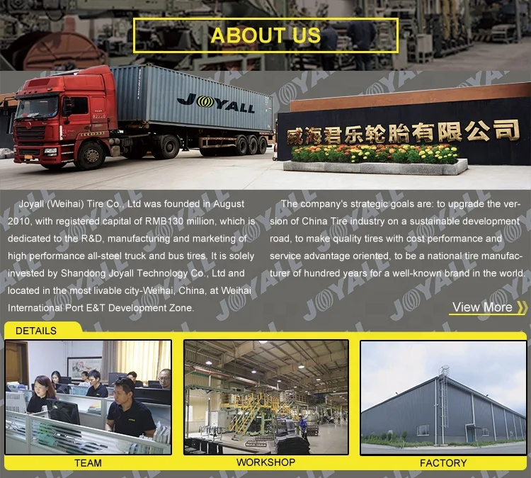 Truck tires for sale JOYALL brand  C958 China tyre price Chinese tbr factory tyre 11.00r20