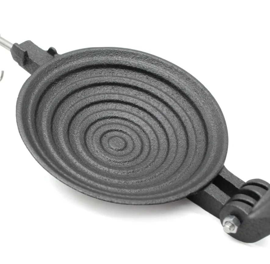 Pre-seasoned Cast Iron Sandwich Maker Bread Clip Outdoor Camping Cooker Roasting Pans Cooking Toaster Bread Clip/Bread Tongs