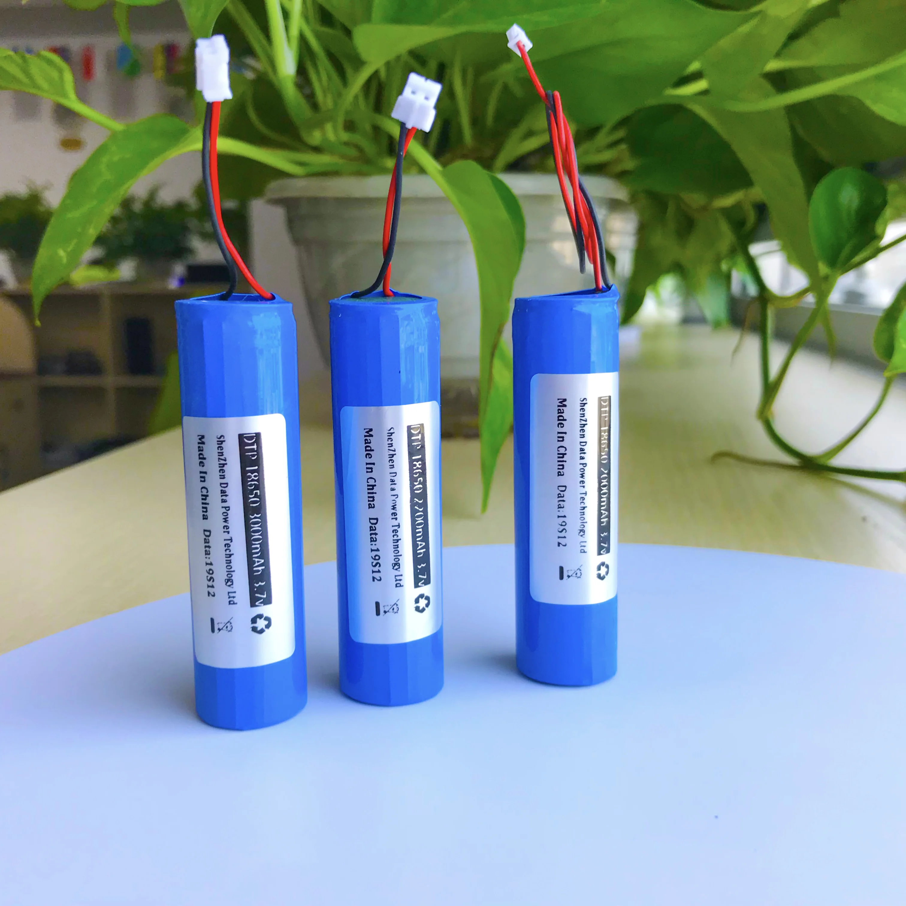 Customized Cylindrical Cell Battery Pack  3.7 volt 18650 Lithium Battery 3500mah 3.7V for Laptop with Wires PCB and Connectors