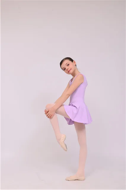 Cotton supplex fabric baby kids tutu  with Skirt ballet leotards dance girl ballet dance class wear