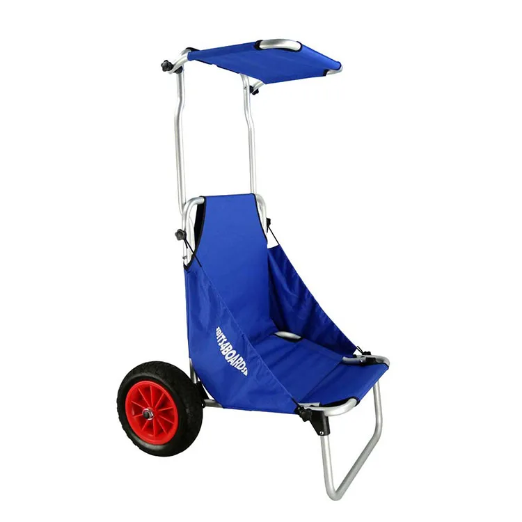 utility convertible rolling foldable fishing cart caddy aluminum fishing cart with pneumatic wheel