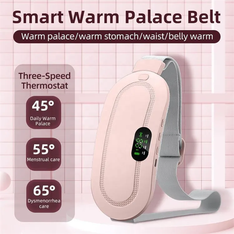 Wholesale Smart Pain Relief Warm Palace Belt Portable Electric Women Periods Massager Menstrual Heating Pad For Menstrual Cramps