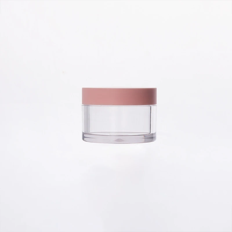 50 г 100 200 250 300 400 8 унций роскошный пластиковый контейнер для косметики банка мороза с розовыми крышками акриловых порошковых банок