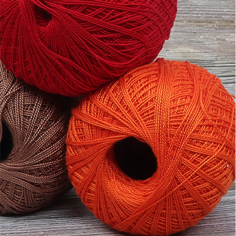 
Fashion 2020 New Lace Thread 2 Strands Hand-Woven Crochet Thread 100% Cotton Yarn Sweater Scarf DIY Toys Knitting Wool Yarn 