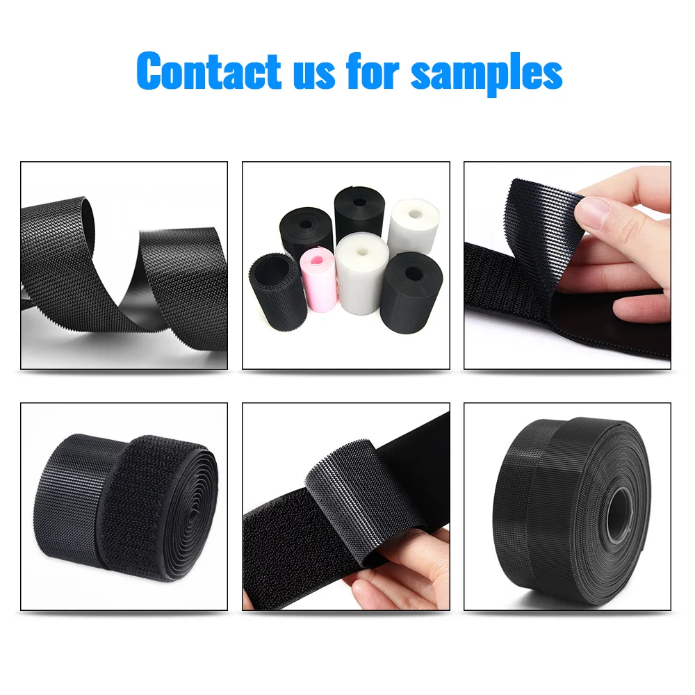 Jiehuan Eco-friendly Soft Velcroes Self Adhesive Tape Producer Customized Injection Hook and Loop Velcroes Tape for Medical