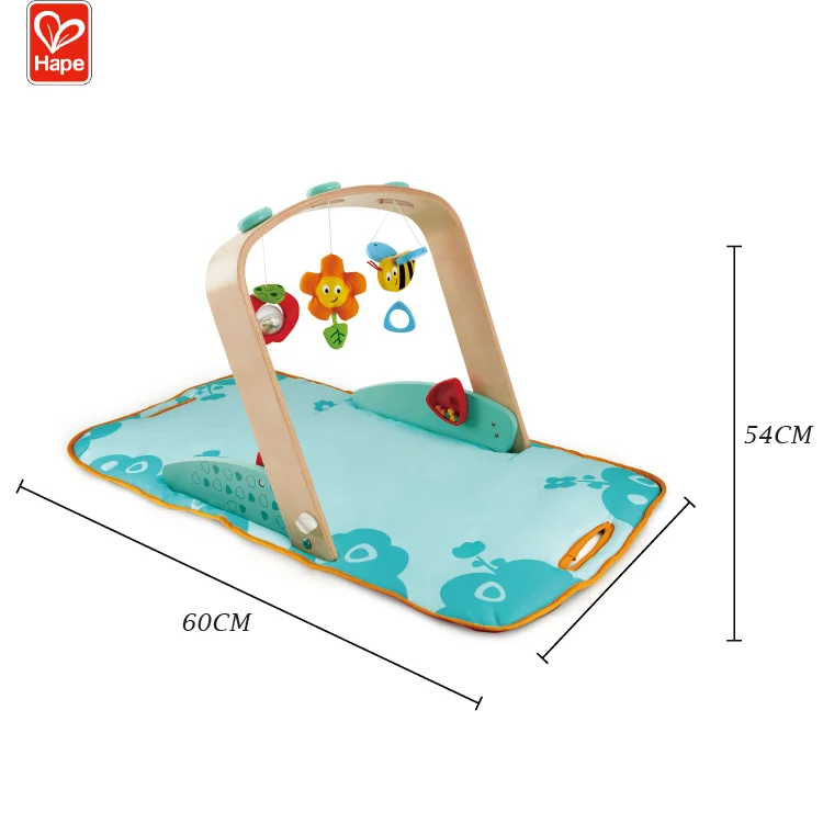 Fitness Frame Toy Play Gym Wooden Play Gym Activity Soft Mat Baby Play Gym
