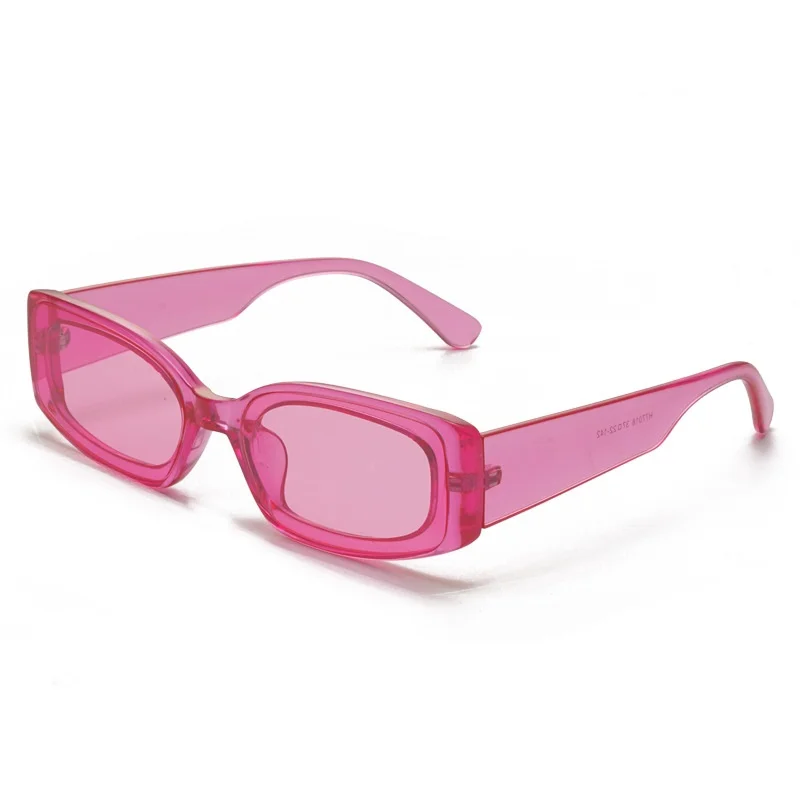 2020 Wholesale Small Rectangle Frame Black Sunglasses Ladies Shades Sun Glasses