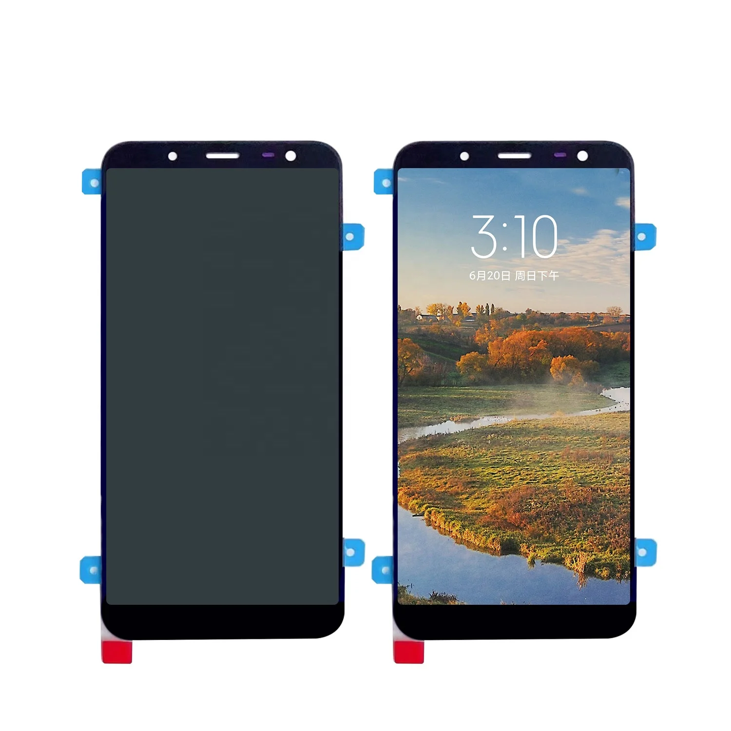 Celular OLED pantalla LCD modules para samsung J6 LCD display complete screen for samsung J6 Wholesale mobile phone LCDs