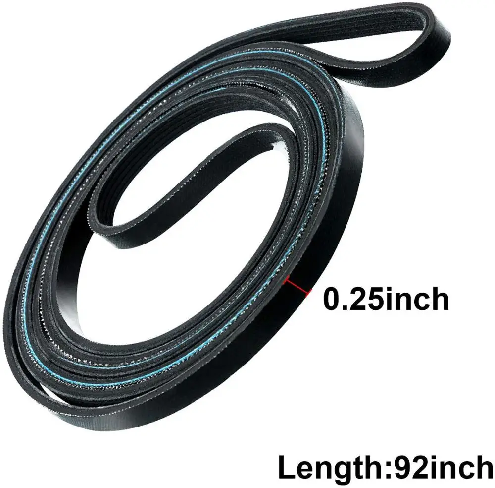 (Pack of 4) 4581EL2002C Dryer Drum Roller Assembly, 4400EL2001A Dryer Belt and 4561EL3002A Dryer Motor Idler Pulley with Spring