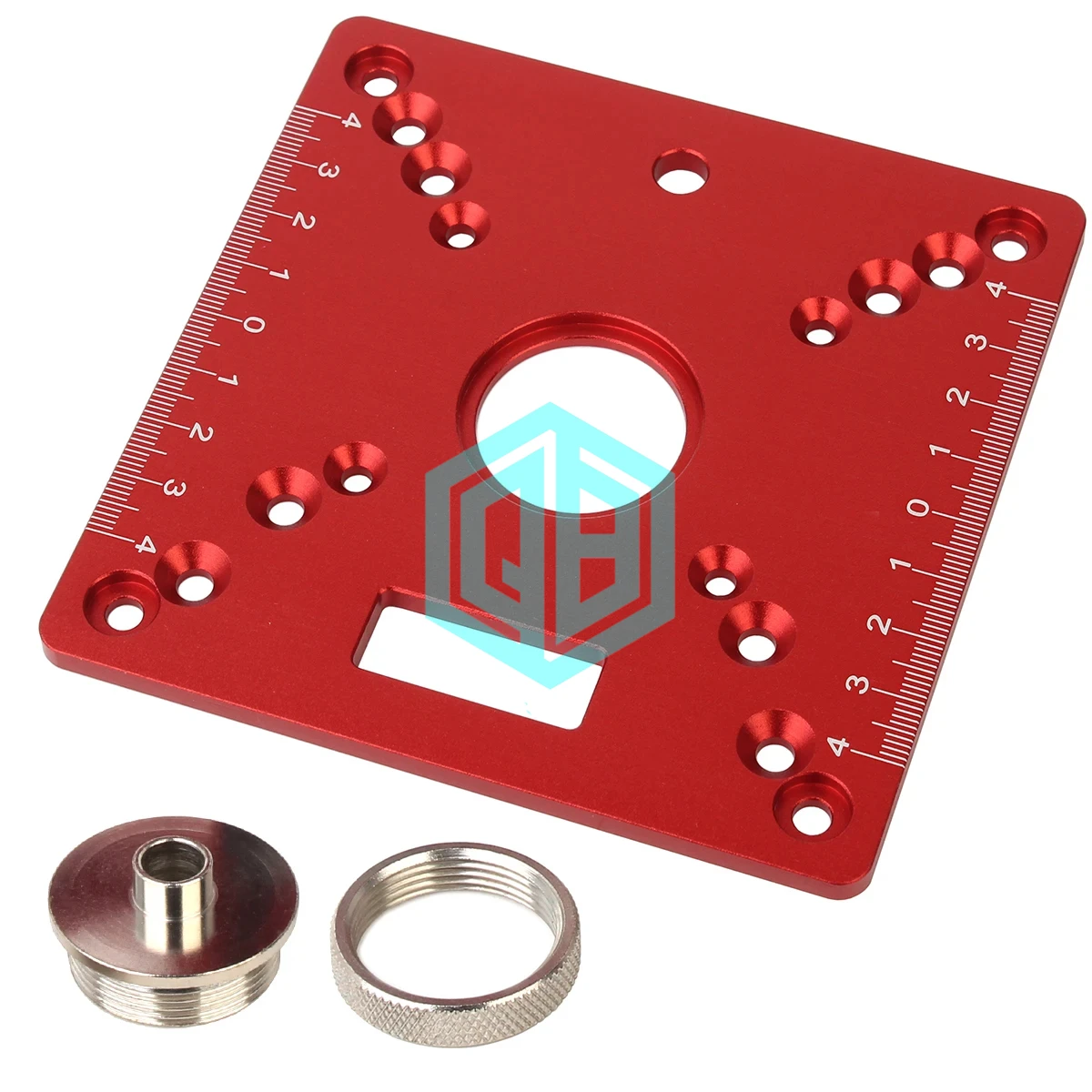 Multifunctional Aluminium Router Table Insert Plate Woodworking Trimmer Electric Wood Milling Flip Plate for DIY Working Benches