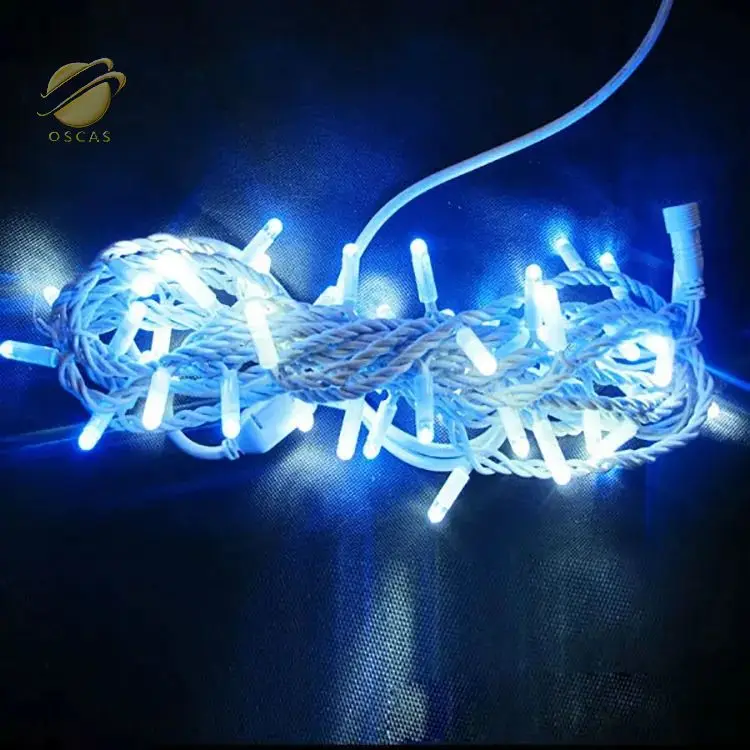 7 colors magic LED string light with remote controller rubber line string