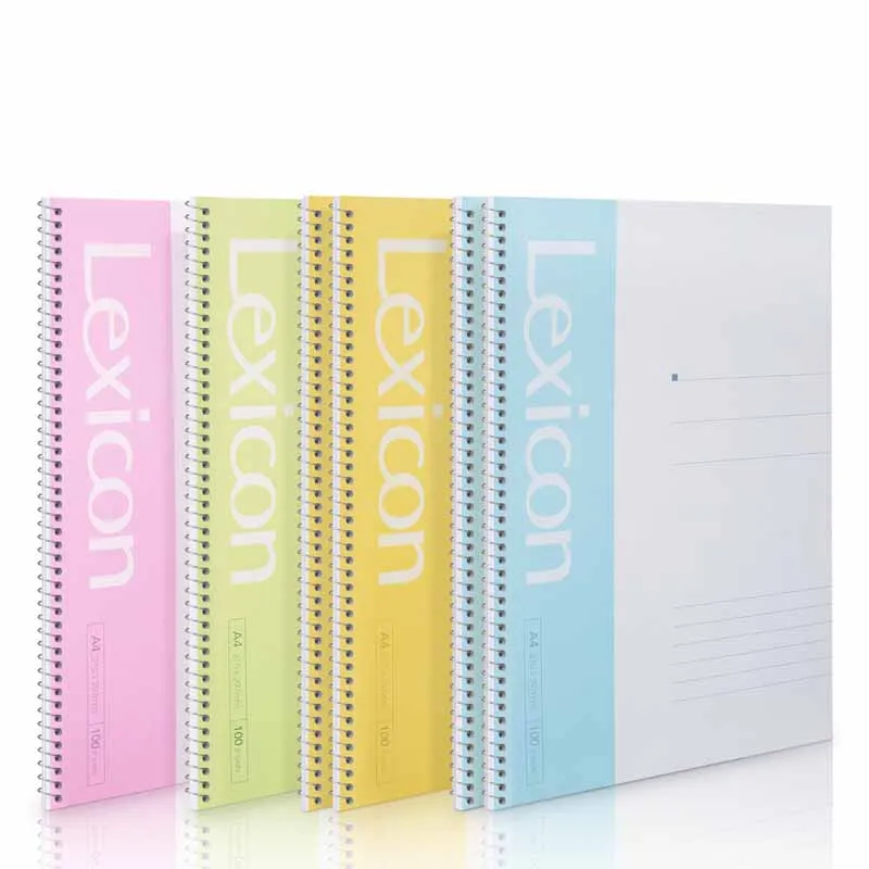 Custom Youthful and Energetic Spiral Notebooks A4 100 Sheets No Ink Bleed for Office and School Customization Optional