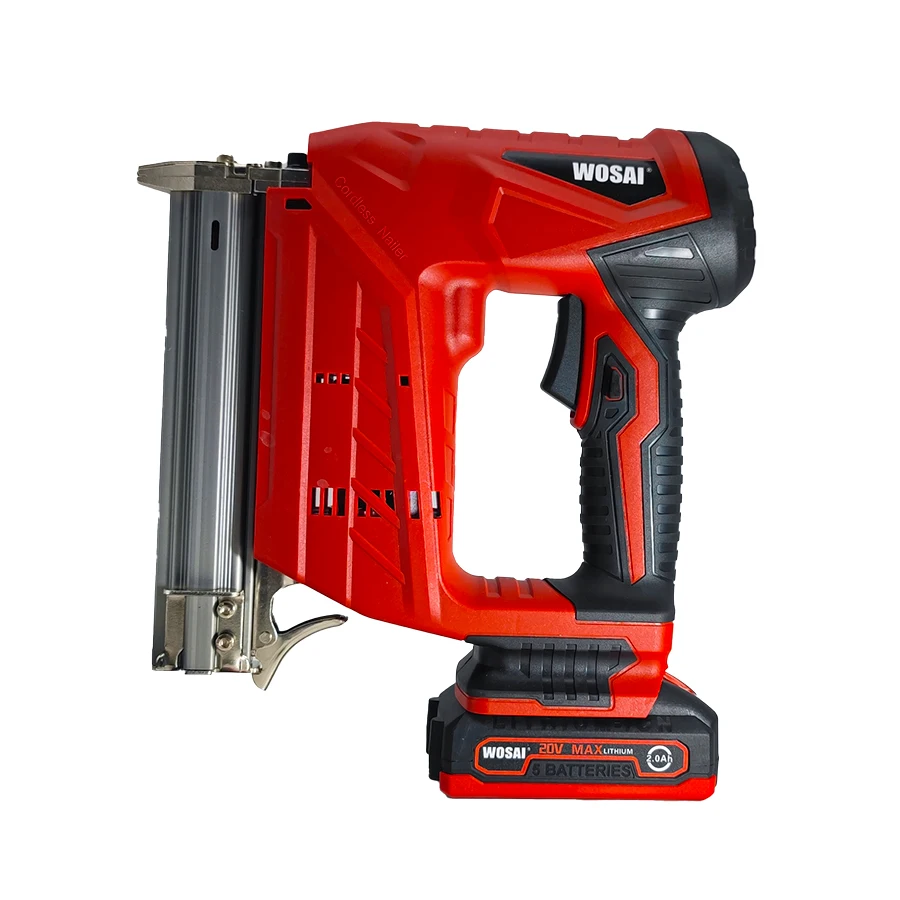 20v WOSAI Electric Tacker And Stapler Furniture Staple Gun For Frame With Staples & Woodworking Tool