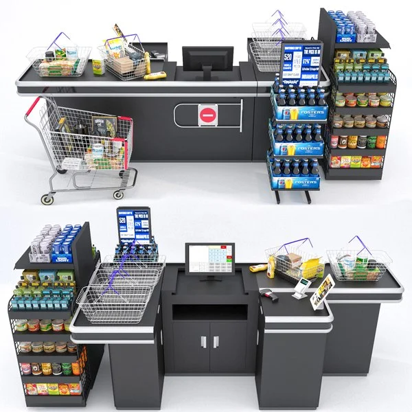 Supermarket Equipment  Checkout Counter Cashier Table Convenience Store Retail Shop
