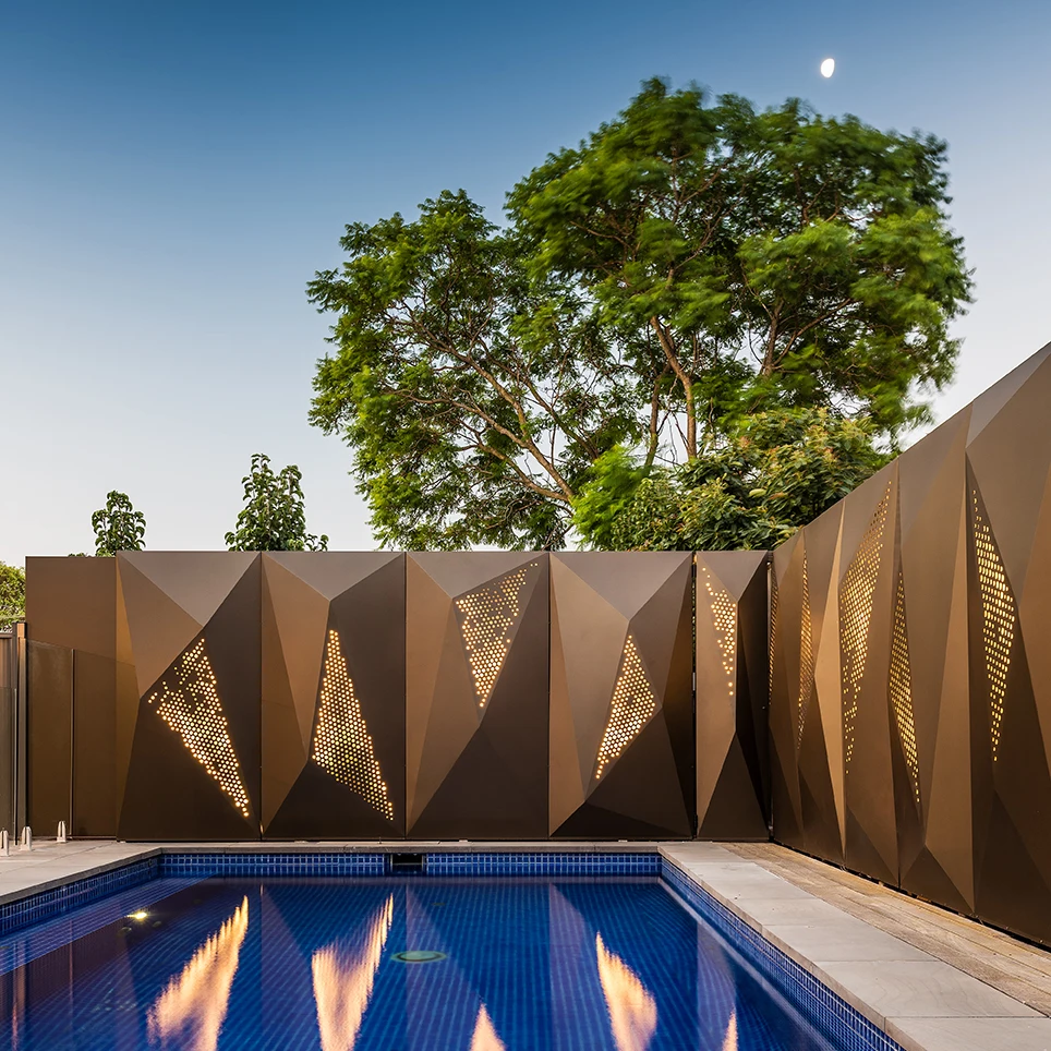 3D exterior aluminum facade panels for building wall projects